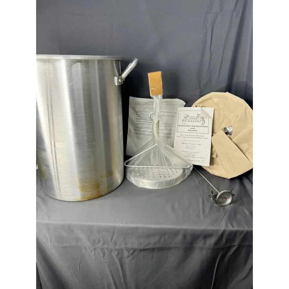 King Cooker Model 26- PK Boil Steam Deep Fry Pot Vintage